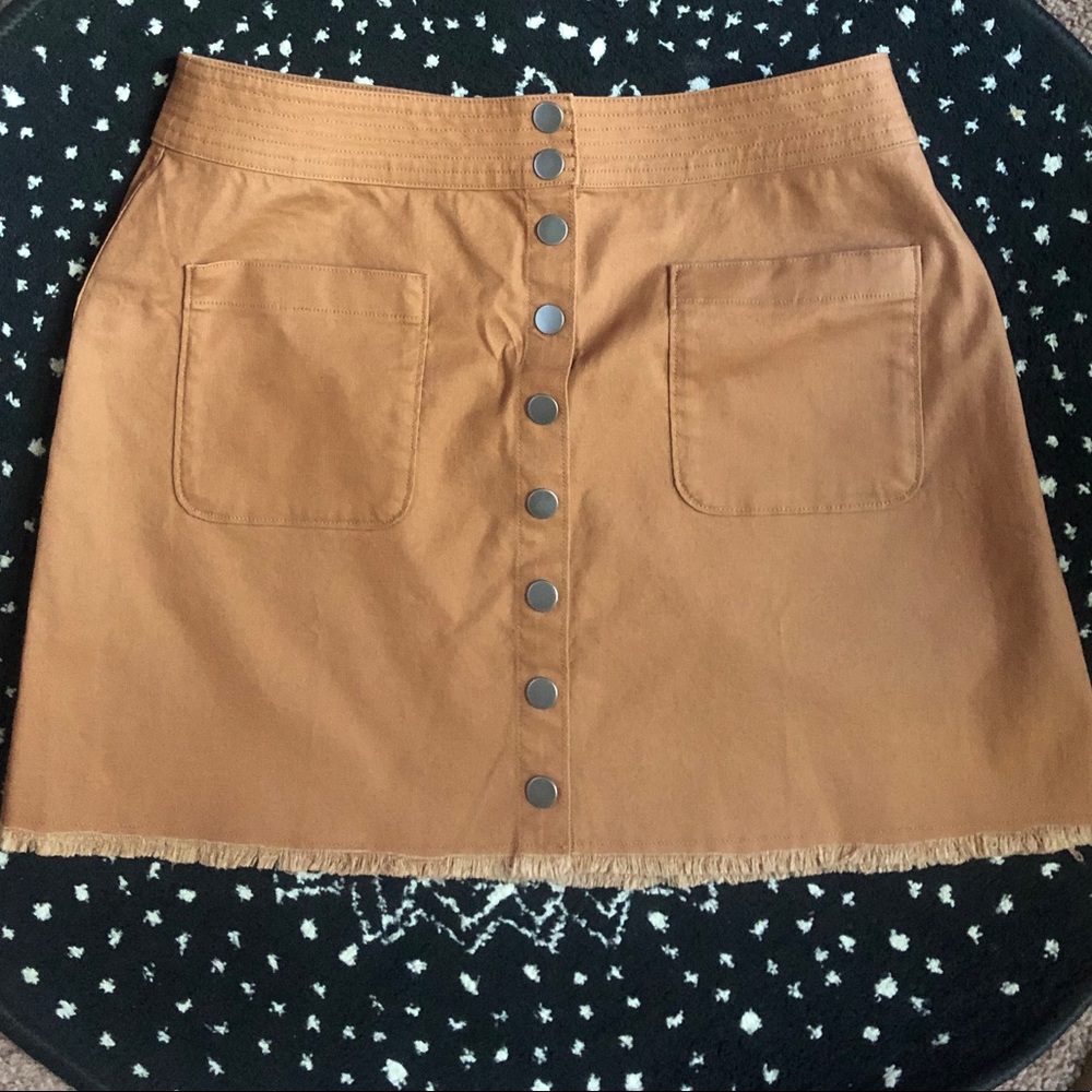 Madewell High Waist Snap Skirt
